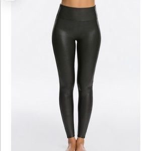 SPANX FAUX LEATHER LEGGINGS